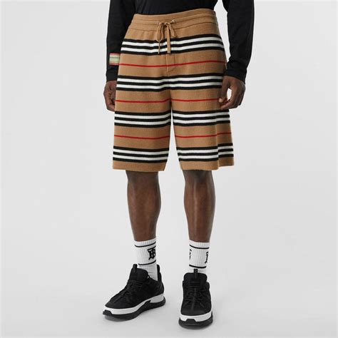 burberry men's icon merino shorts|burberry shorts for men.